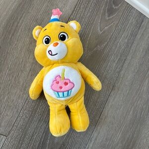 Care Bears - NEW BIRTHDAY BEAR: Yellow Plush with Cupcake Emblem - 9”